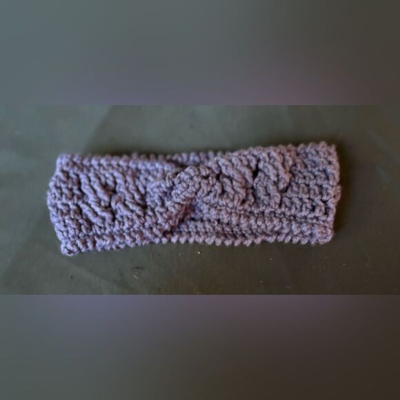 NEW Handmade Textured Crochet Headband, Women’s Ear Warmers - Picture 1 of 2